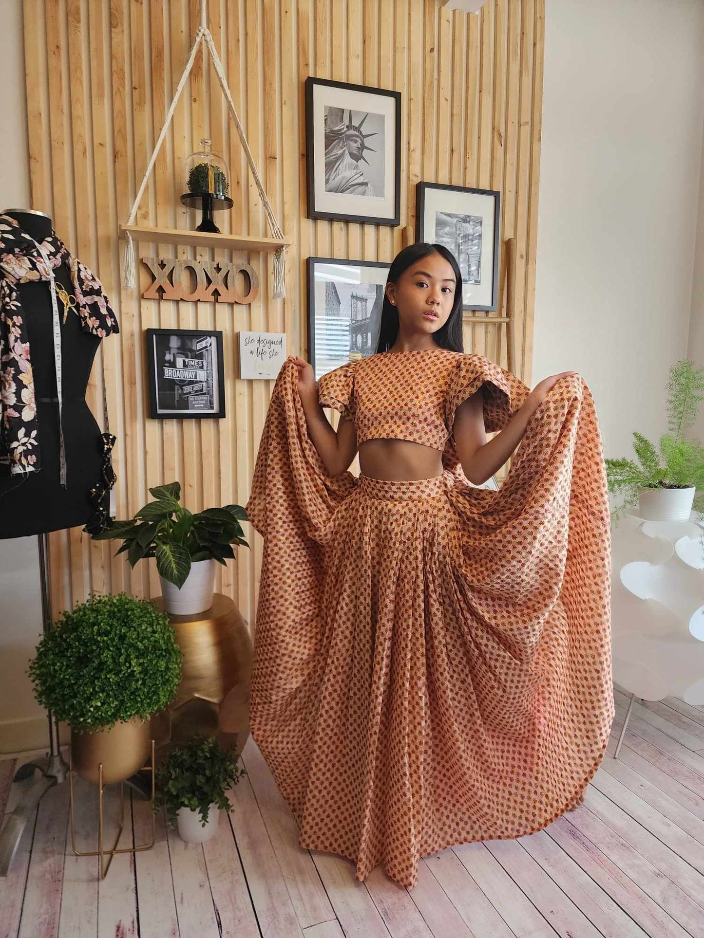 Hamptons Skirt & Top (Lengha Version)