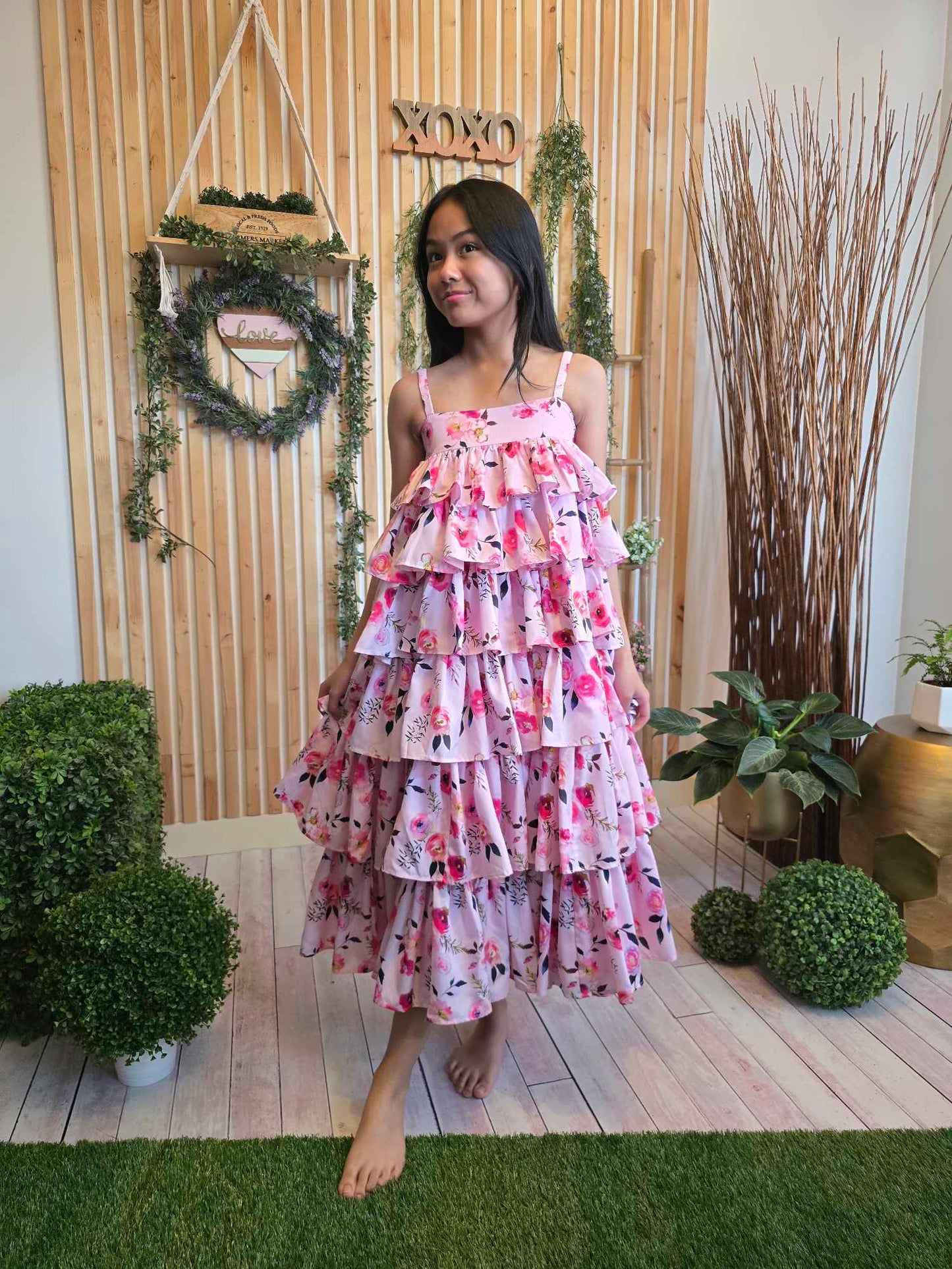 Blooming Haven Sway Ruffle Dress