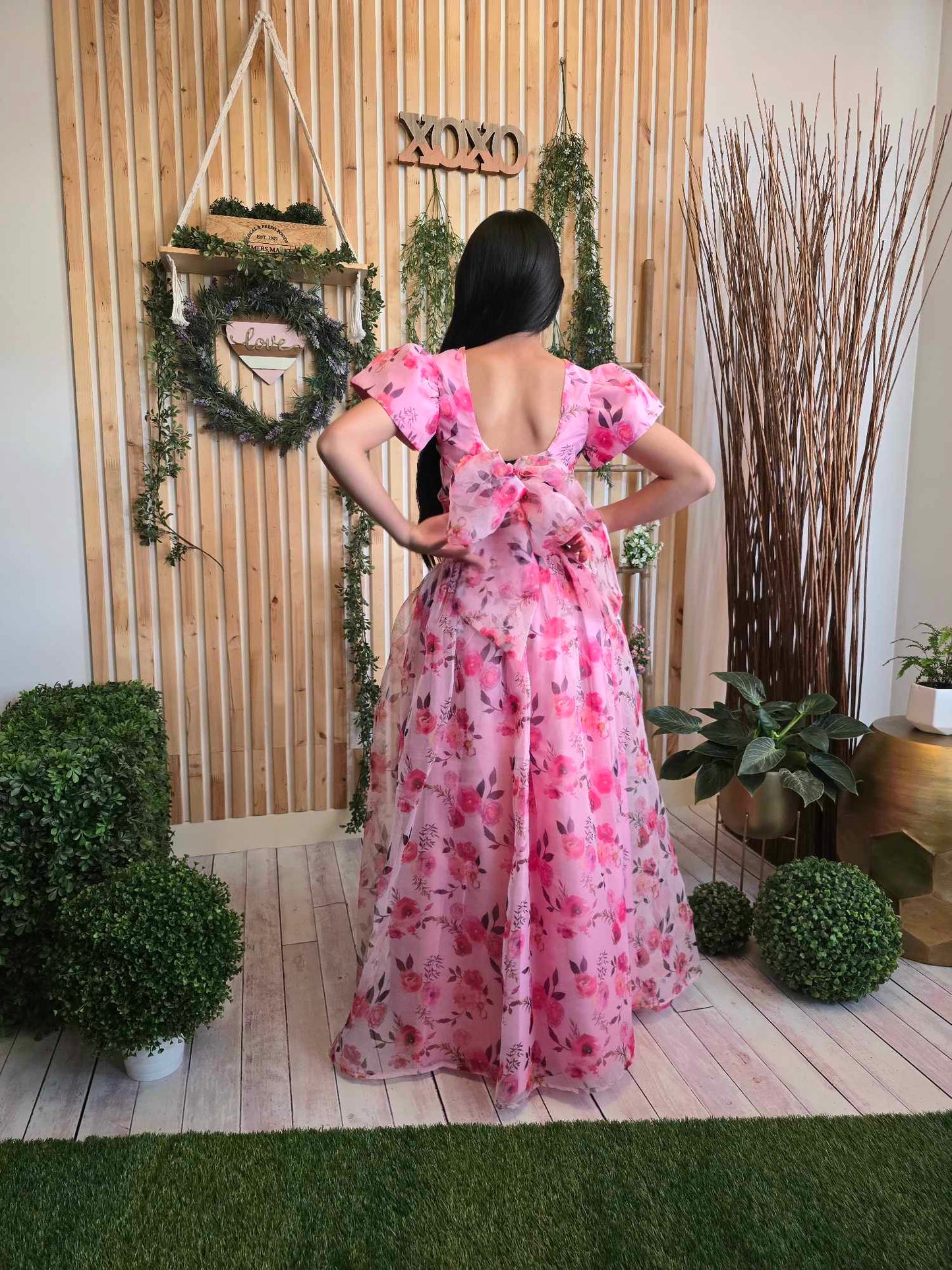 Blooming Haven Organza Skirt & Top