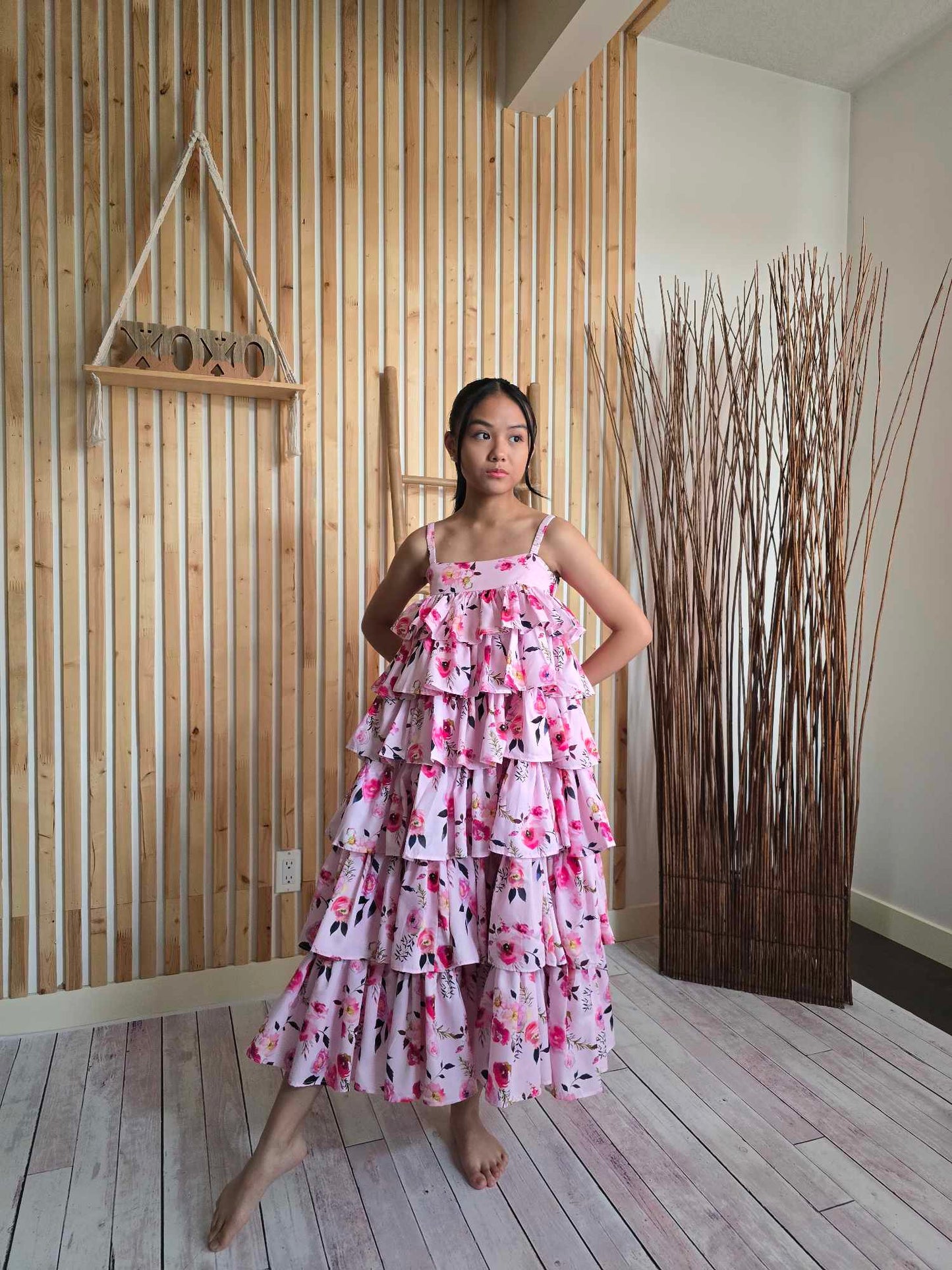 Blooming Haven Sway Ruffle Dress