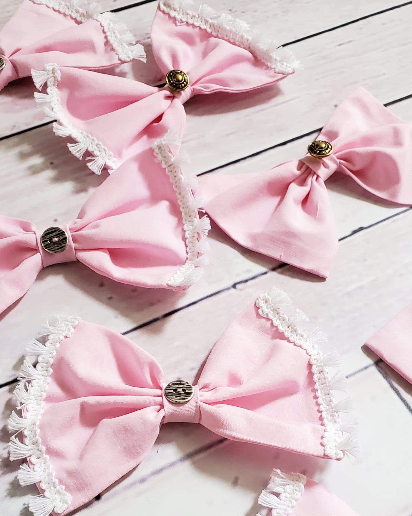 Avi Rose Bow Hair Clips