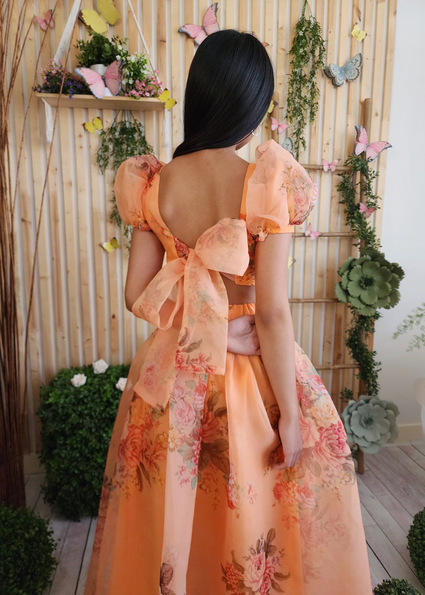 Sunkist Organza Skirt & Top (Lengha Version)