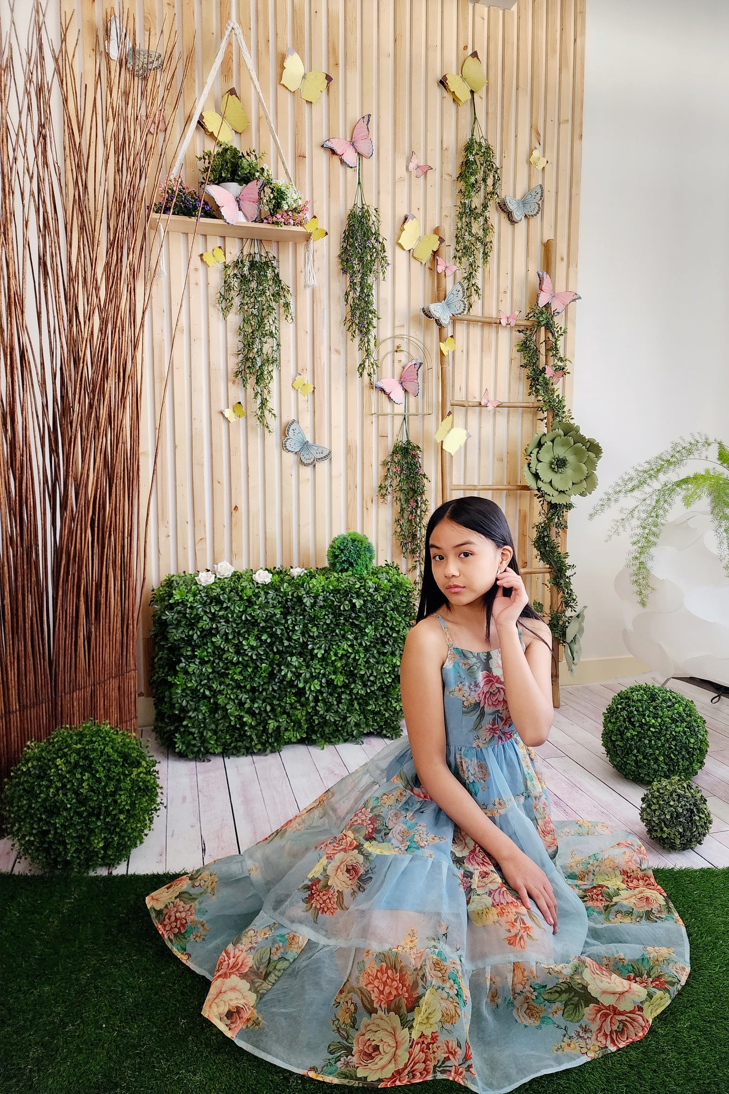 Amalfi Blue Organza Dress