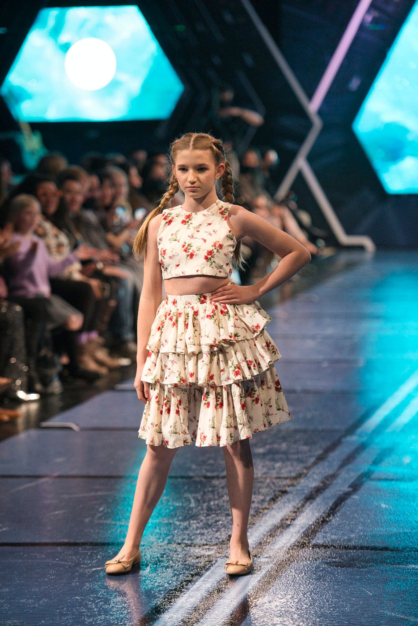 Red Peony Skirt & Top ( Senorita Style)