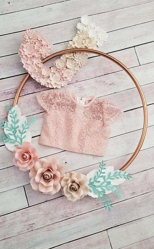 Tuscan Lace Blush Skirt & Top