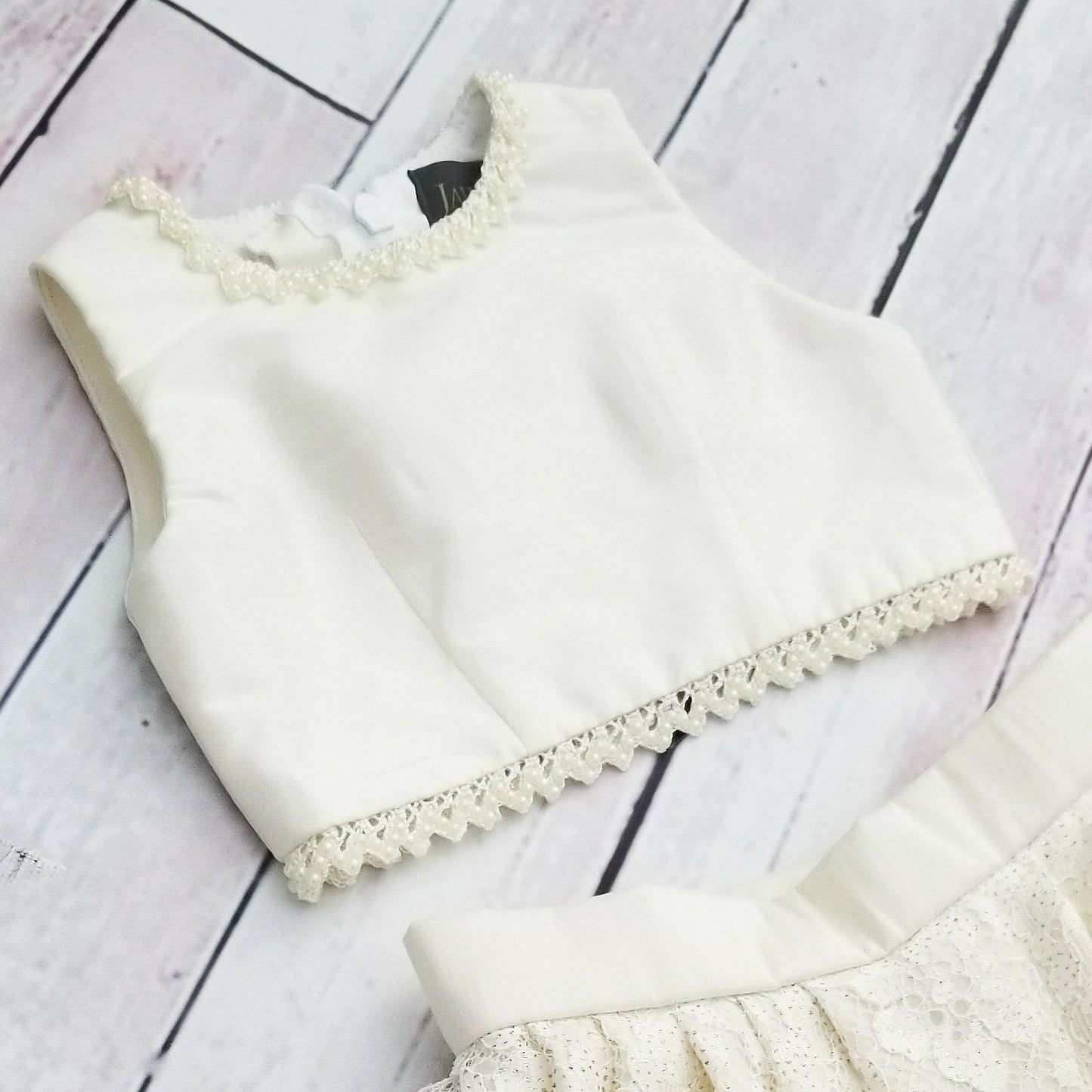 Ivory Tuscan Lace Skirt & Top