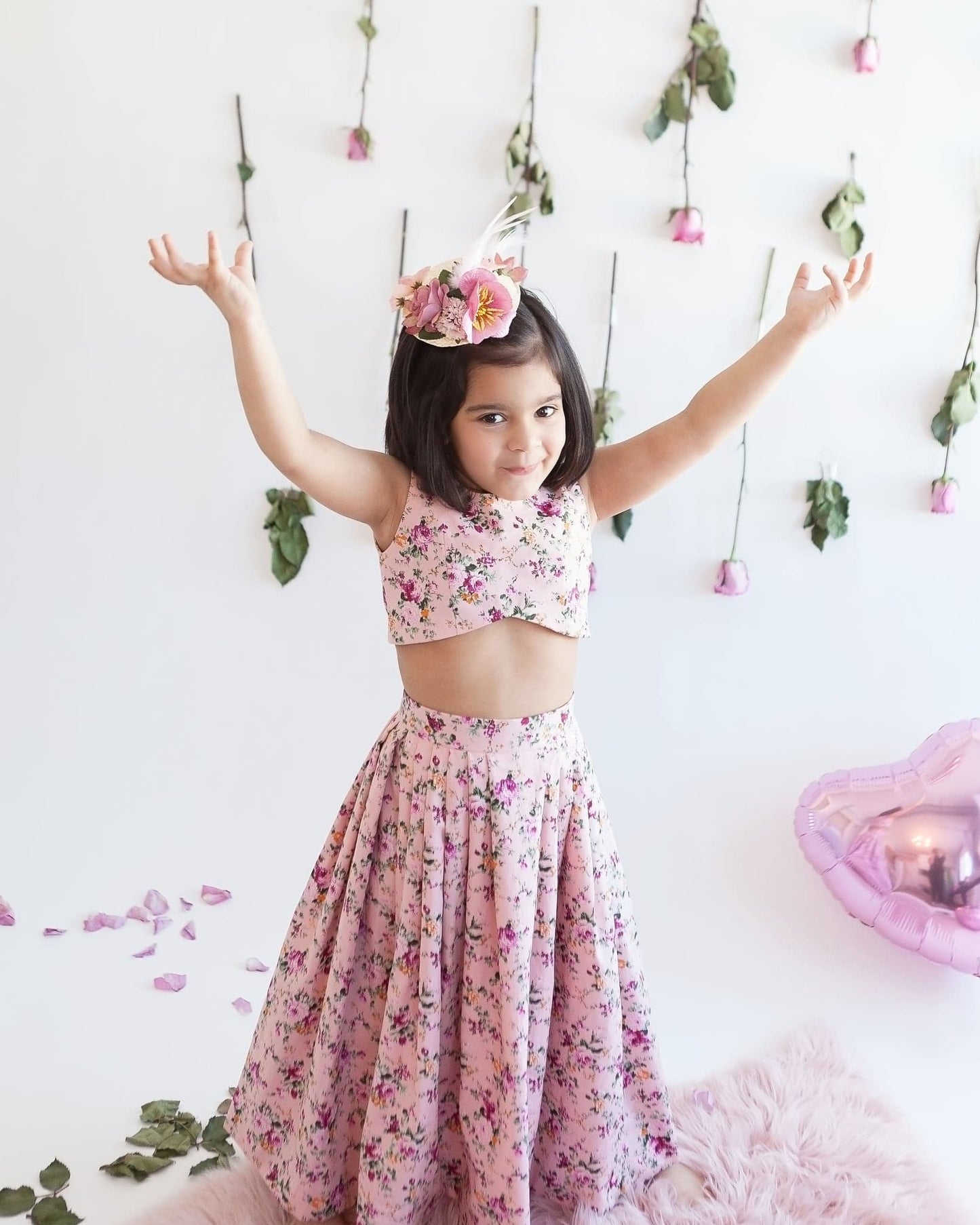 Sweetheart Floral Skirt & Top