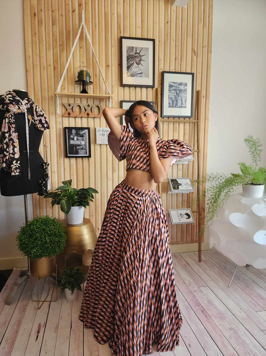 New York Skirt & Top (Lengha Version)