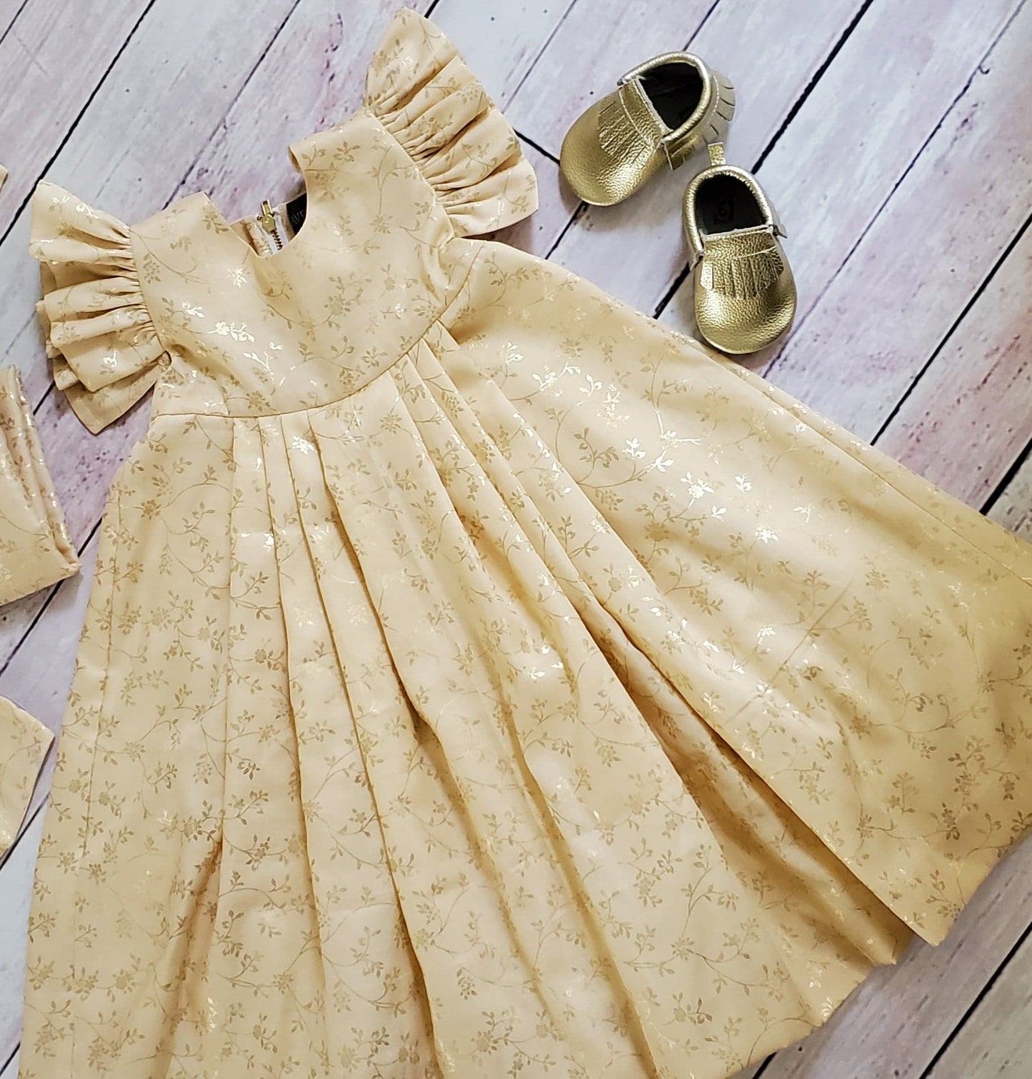 Gold Foil Dress
