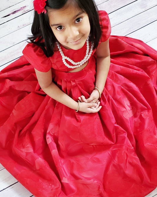 Little Lady in Red  Skirt & Top