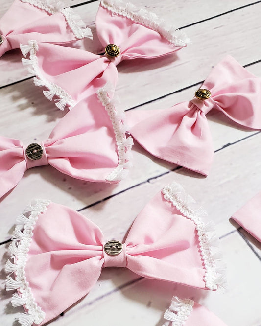 Avi Rose Bow Hair Clips