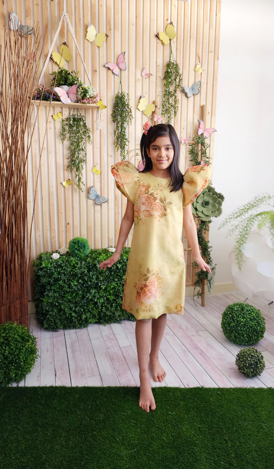 Sunflower Organza Angel Dress