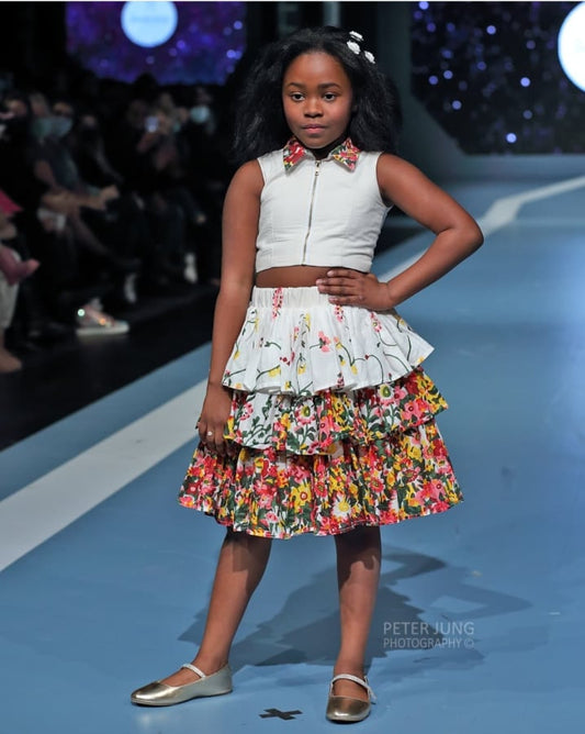 Keep Blooming Ruffle Skirt & Top