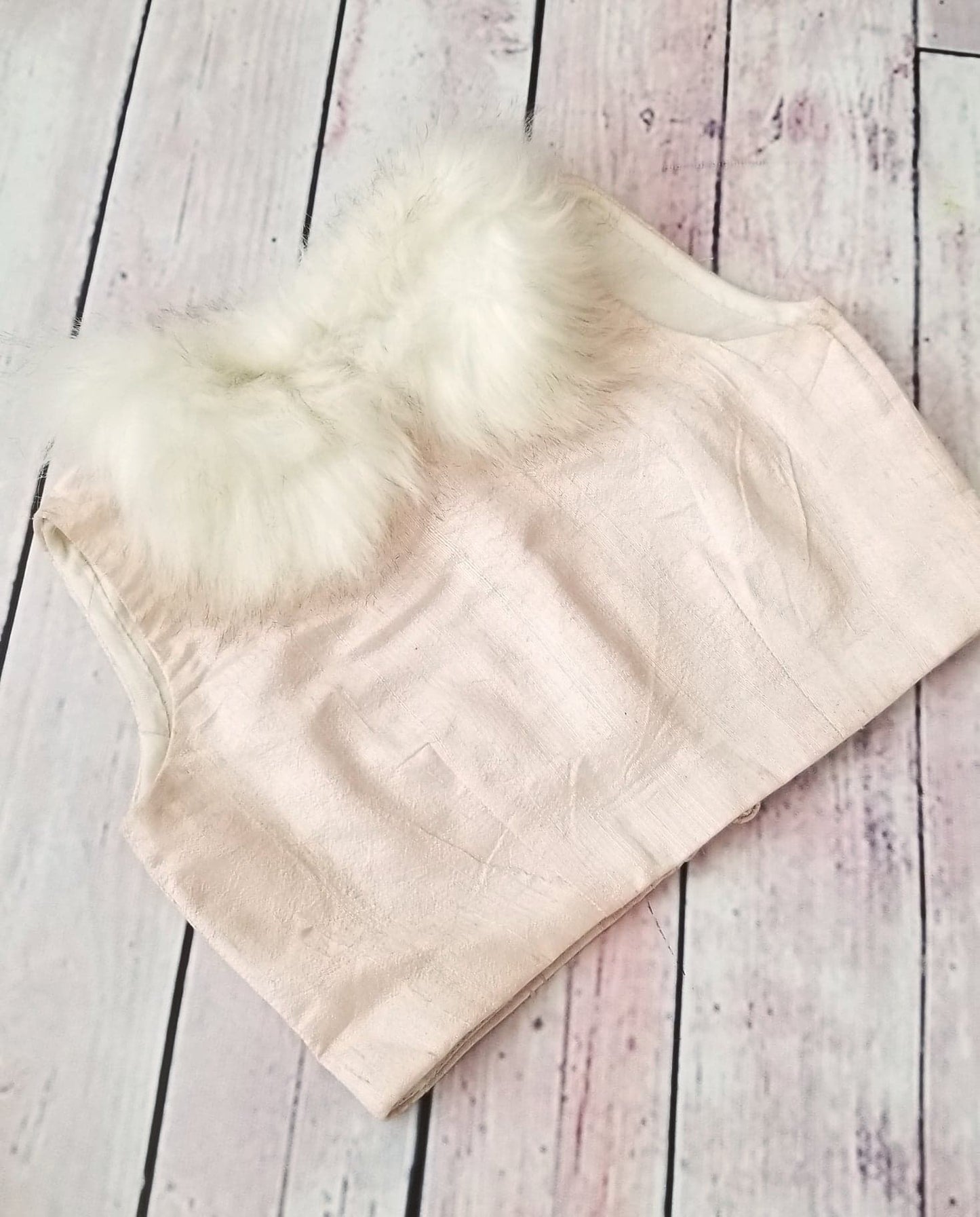 Fur Collar Top