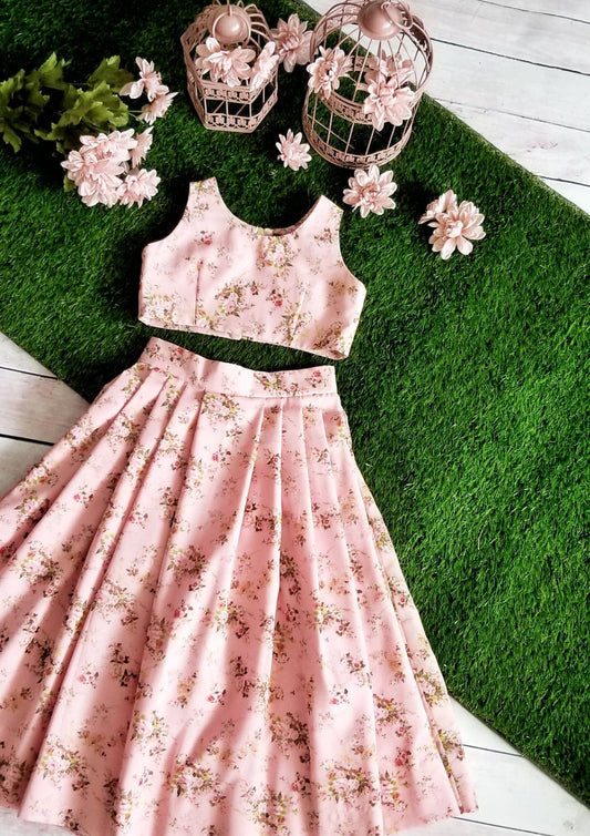 Secret Garden Pink Floret Skirt & Top
