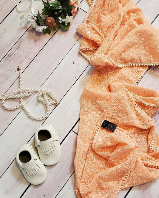 Pari Duppatta - Spring Peach