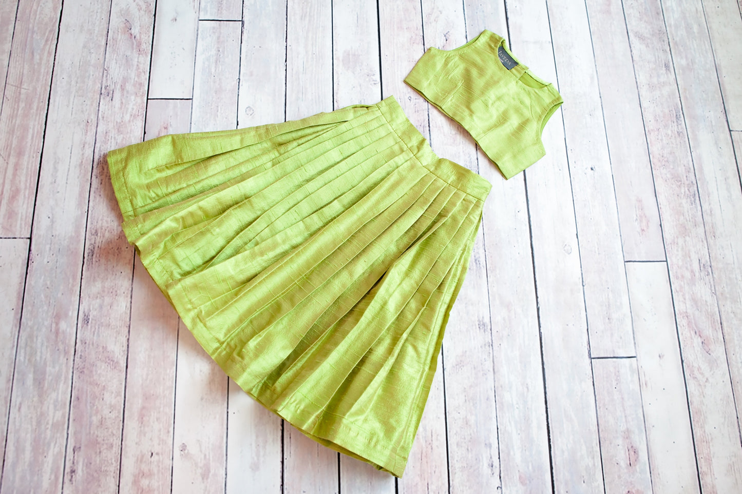 Melody Lime Green Skirt & Top
